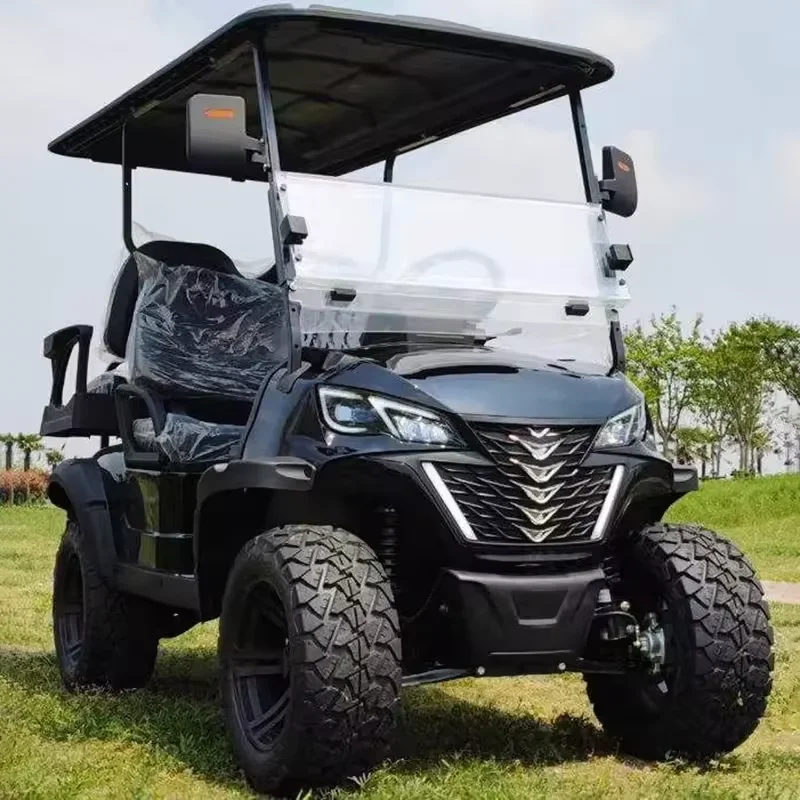 Multifunctional Golf & Utility Cart 4 Seats with Cargo Storage for Landscaping Gardens Golf Range and Maintenance Work