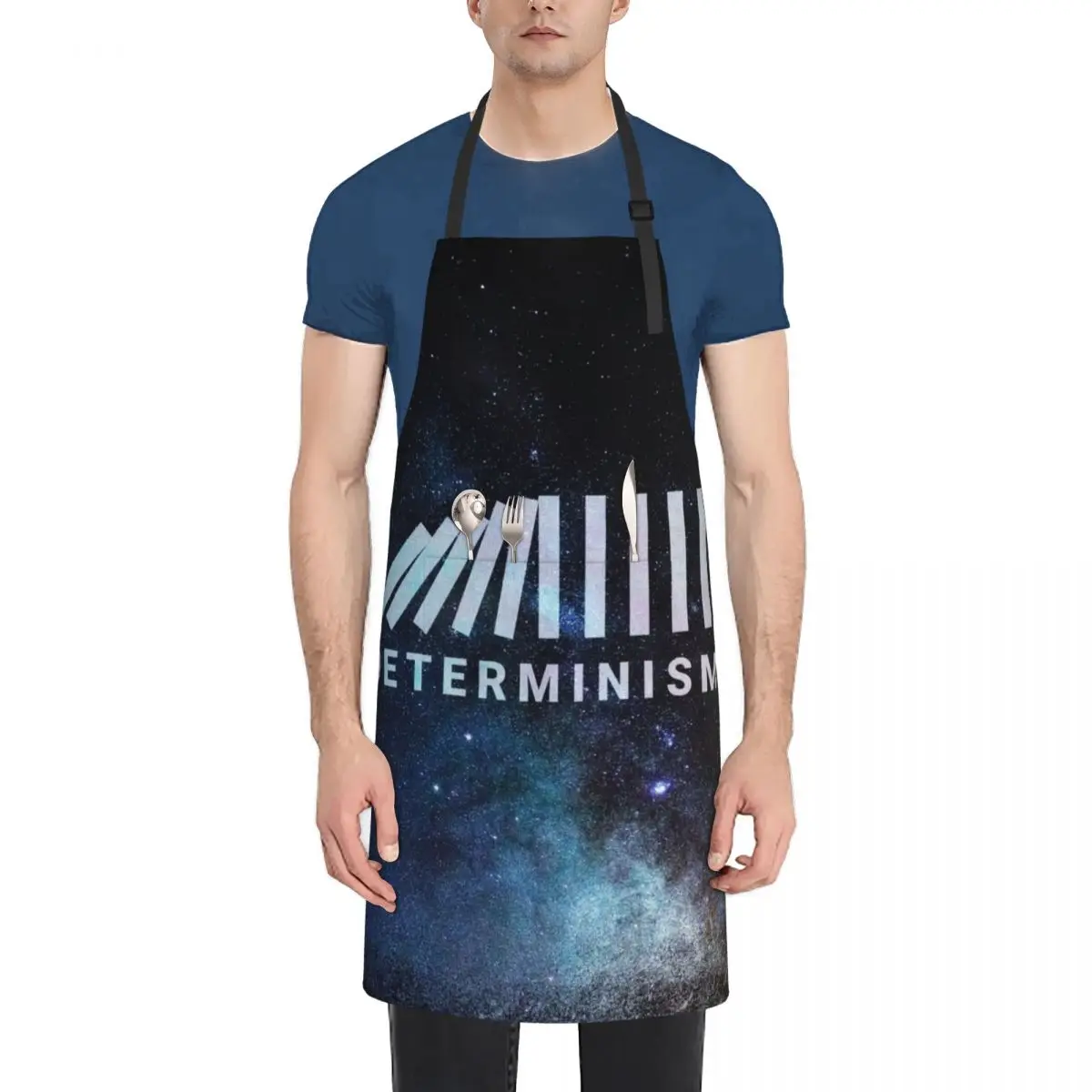 Determinism print- Philosophy Design- Apron Chef Uniform Woman man chef uniform Apron