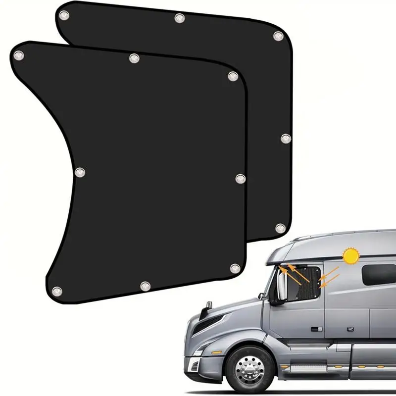 Side Window Sun Shade for Semi-Truck Window Sunshades Semi Truck Driver Window Covers Protective Truck Side Window Sun Shade