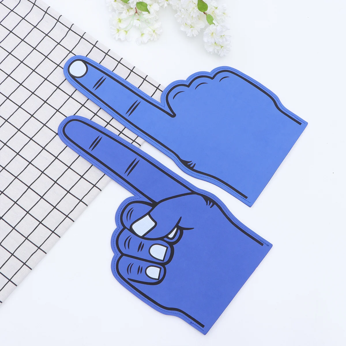 

2Pcs Large Size Cheer Up Gesture Gloves Premium Eva Slap Gloves for Party Carnival Concert Beach Events Fun Hand Accessory Props