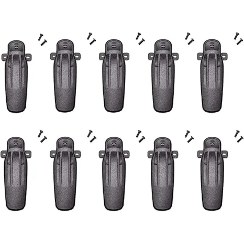 10Pcs KBH-11 Belt Clip Compatible for Kenwood Walkie-talkie TK2180 TK3180 TK5200 TK5210 TK5220 TK5310 TK5410 NX-5200 Radio