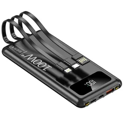 100W Super Fast Charging Power bank 20000mAh Portable External Battery Powerbank for iPhone 15 14 13 Samsung Xiaomi Huawei