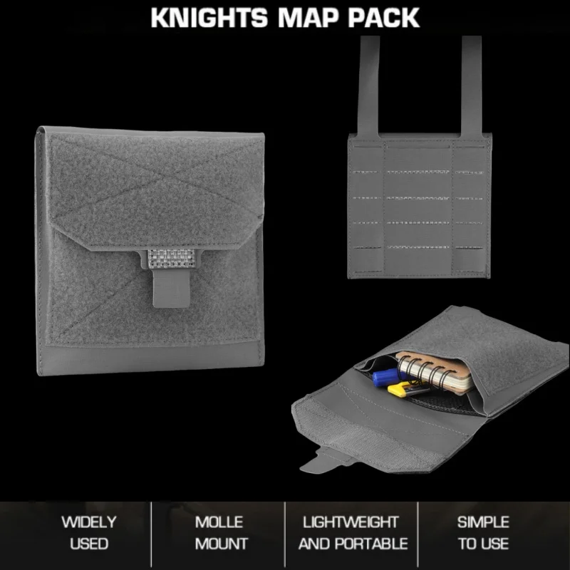 

Knights Map Pack | MOLLE Compatible Water Resistant Utility Pouch | For Tactical Wilderness Exploration Equipment