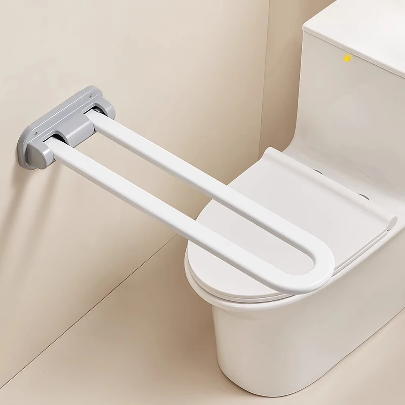 Adults Toilet Safety Rails, Disabled Toilet Bathroom Handle Barrier-free Power Handrail, Anti-fall Toilet Support for Elderly