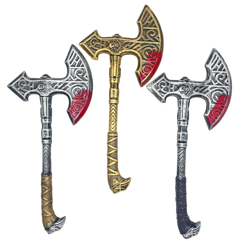 Accesorios de modelo de hacha de plástico para Halloween, 52cm/20,47 pulgadas, suministros para fiestas, periféricos de juego de Cosplay, juguetes coleccionables para exteriores, adornos, Regalo