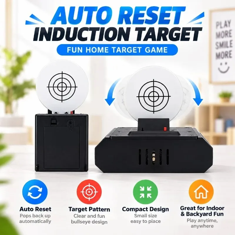 Electronic Sensing Target with Scoring Function Indoor Backyard Interactive Game Practice Accessory