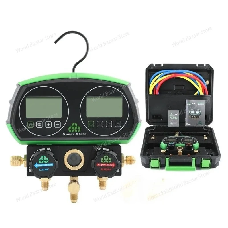 ST-B268D Электронный манометр зарядки хладагента, для зарядки хладагента кондиционера, измерения давления и пылесоса