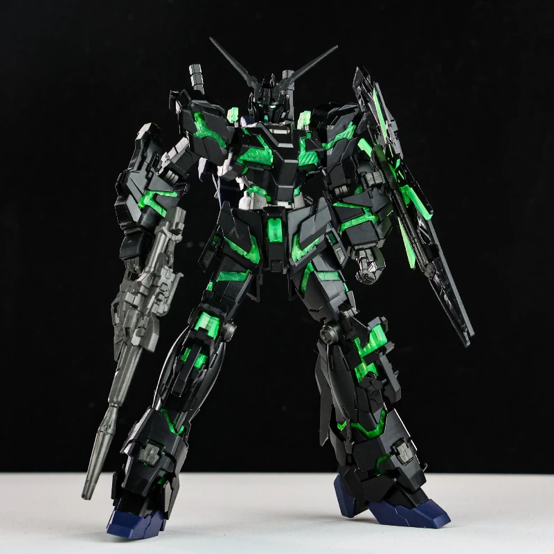 HG1/144 hergebruikt plastic assemblagemodel RX0 fluorescerend groen Oorsprong Assemble Model Kit Decoratief speelgoed Gemechaniseerd Warleague Thema