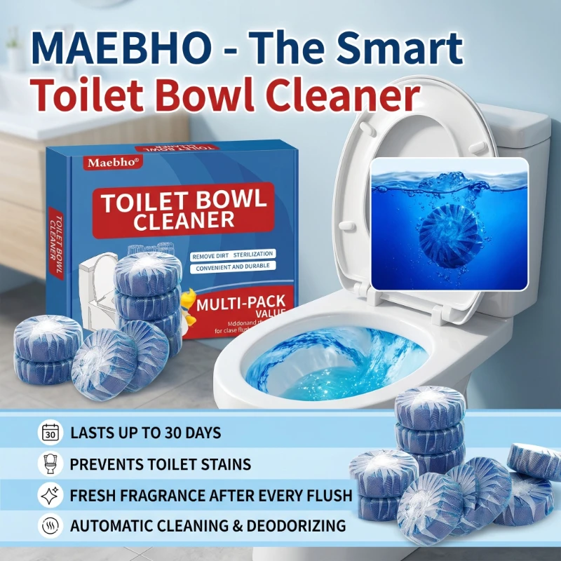 

24 Pcs Sets Hot Sale Toilet Bowl Cleaner Effervescent Tablet Toilet Deodorization Cleaner Bathroom Freshener Bathroom Supplies