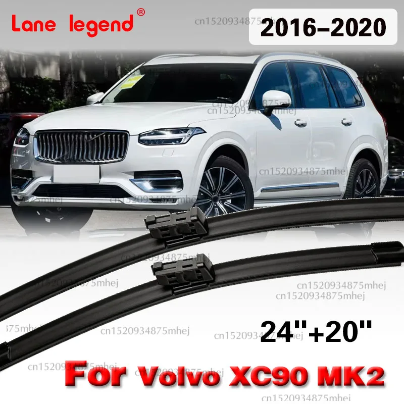 2pcs Front Windshield Wiper Blades Windscreen premium products For Volvo XC90 MK2 2016-2020 2016 2017 2018 2019 24"+20"