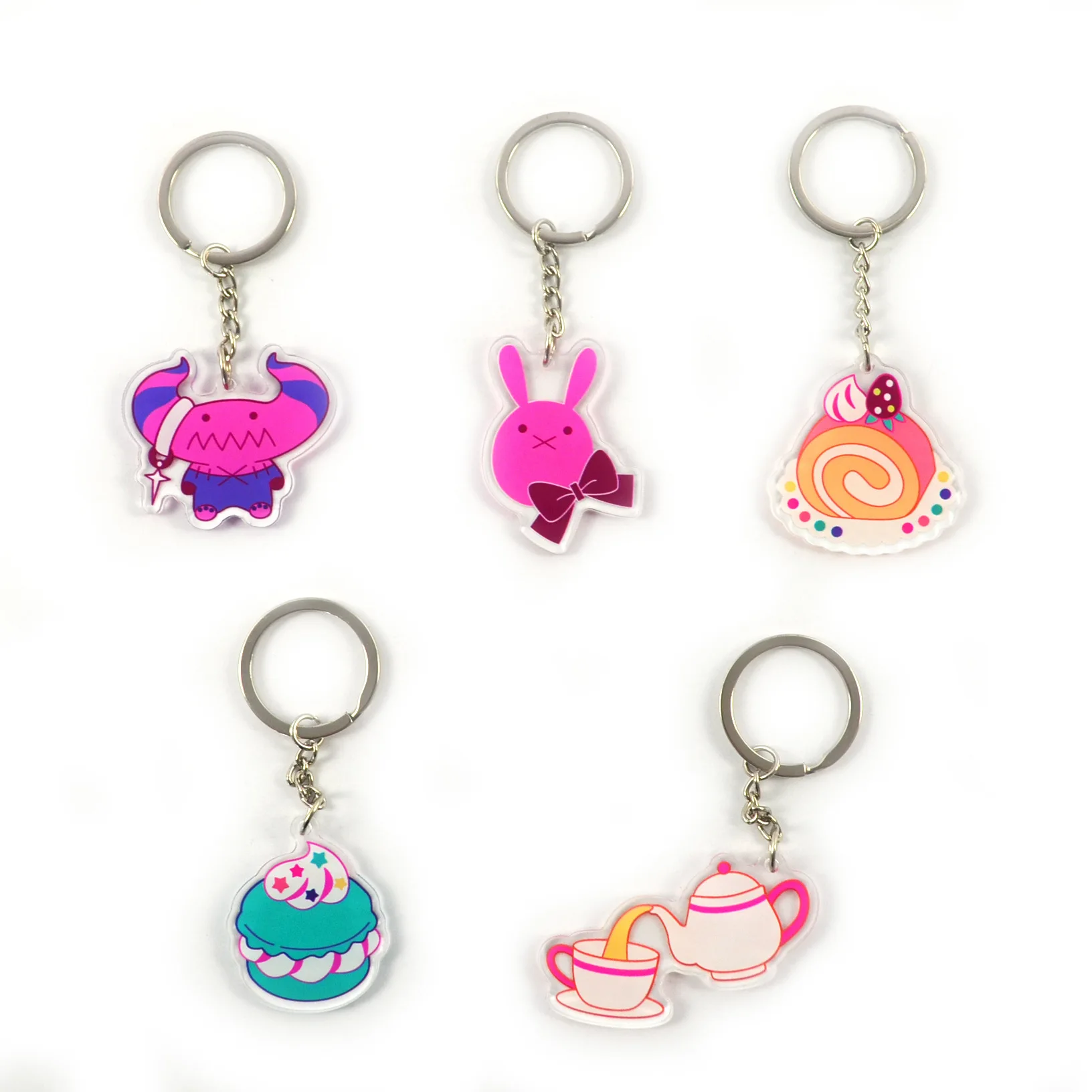 Hot Style Fantasy Figurines Keychain Team Crest Style Shimamura Uzuki Shibuya Rin Honda Mio Creative Brithday Gift for Friend