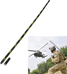 Superbat Dual Band VHF UHF 136-520MHz 42.9 inch Foldable Camouflage CS Tactical SMA Ham Radio Antenna for BaoFeng Kenwood Wouxun