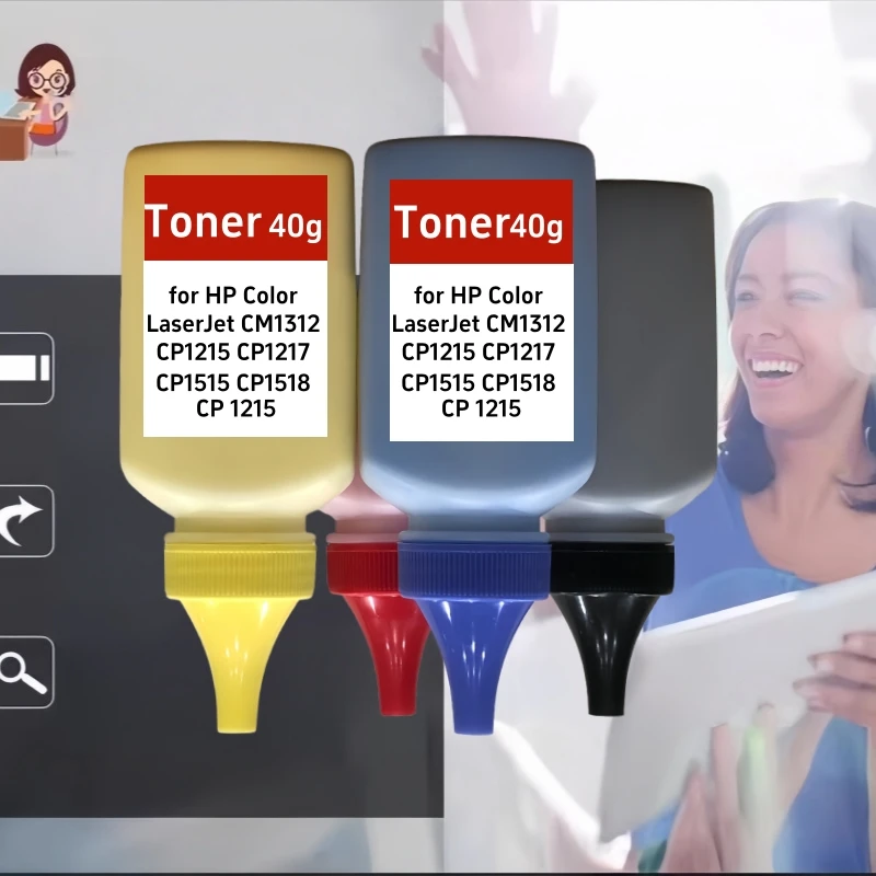 

Заправка порошкового картриджа лазерного принтера для HP Color LaserJet CM1312 CP1215 CP1217 CP1515 CP1518 CP 1215