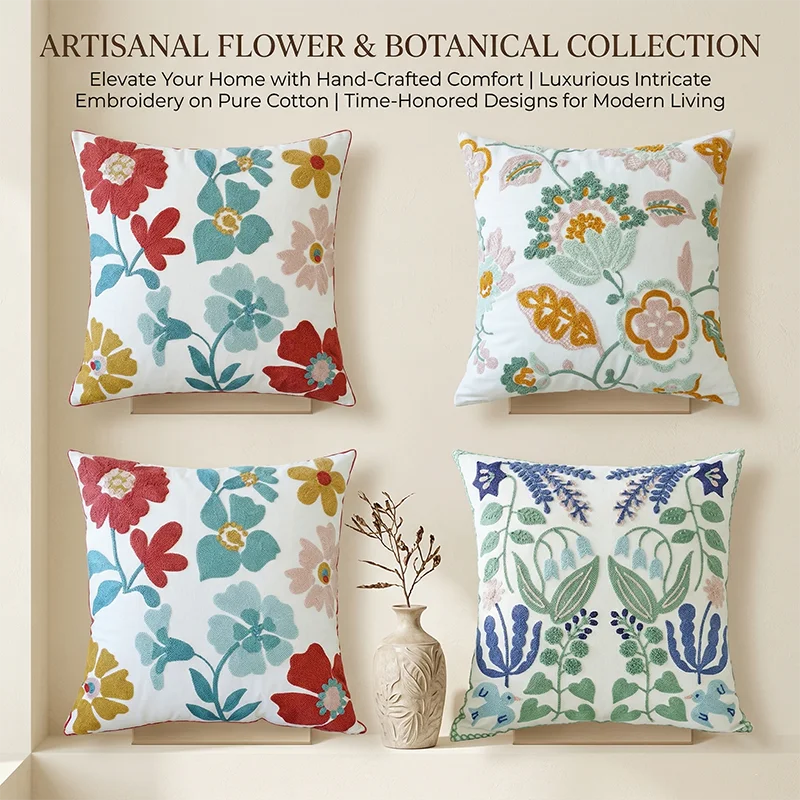 

2026 Luxury Paris Art Black White Floral Cushion Cover Elegant Minimalist Decorative Throw Pillow Case for Sofa Couch Bed Decor