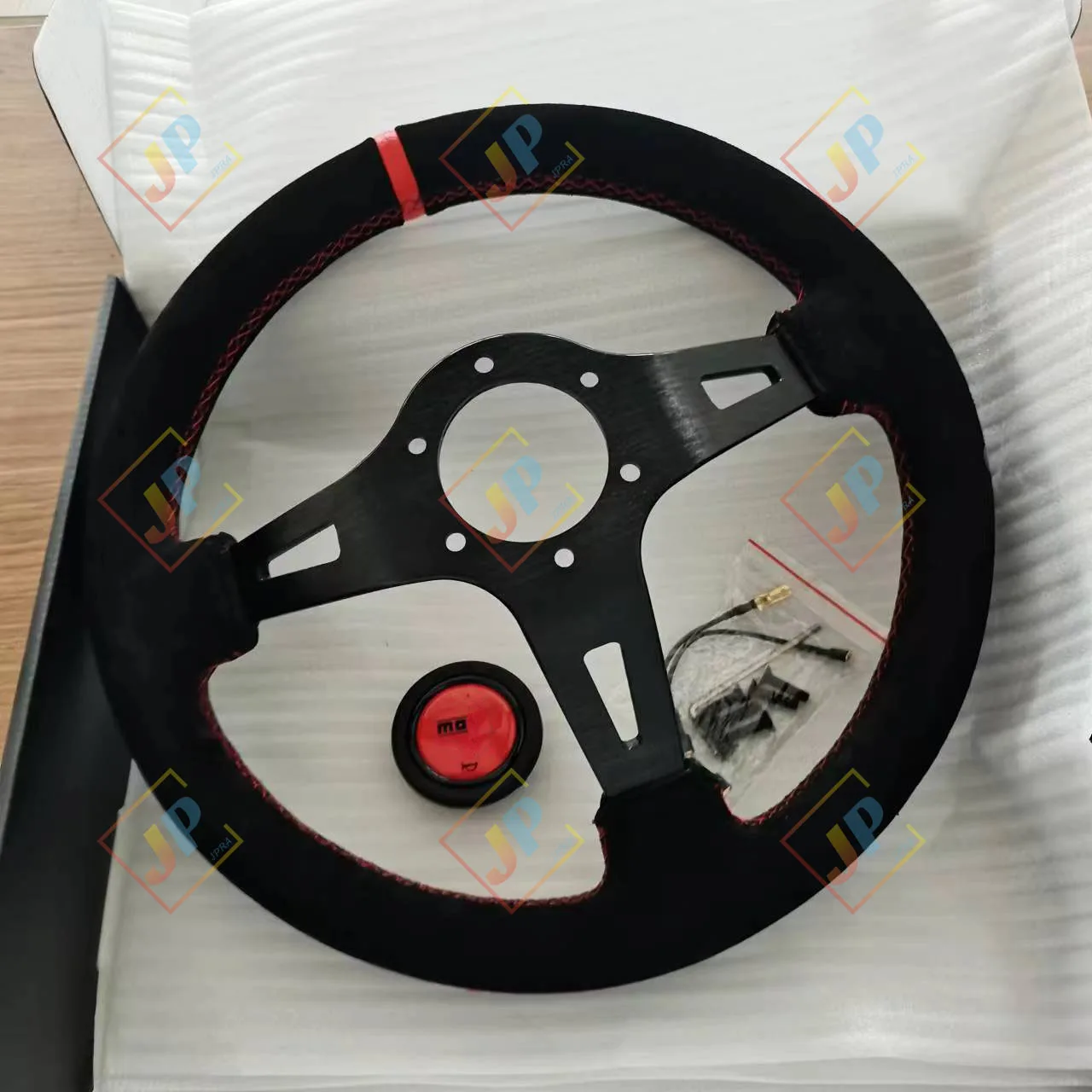 13Inch Suede Racing Steering Wheel Car Drift For Deep Dish 320MM