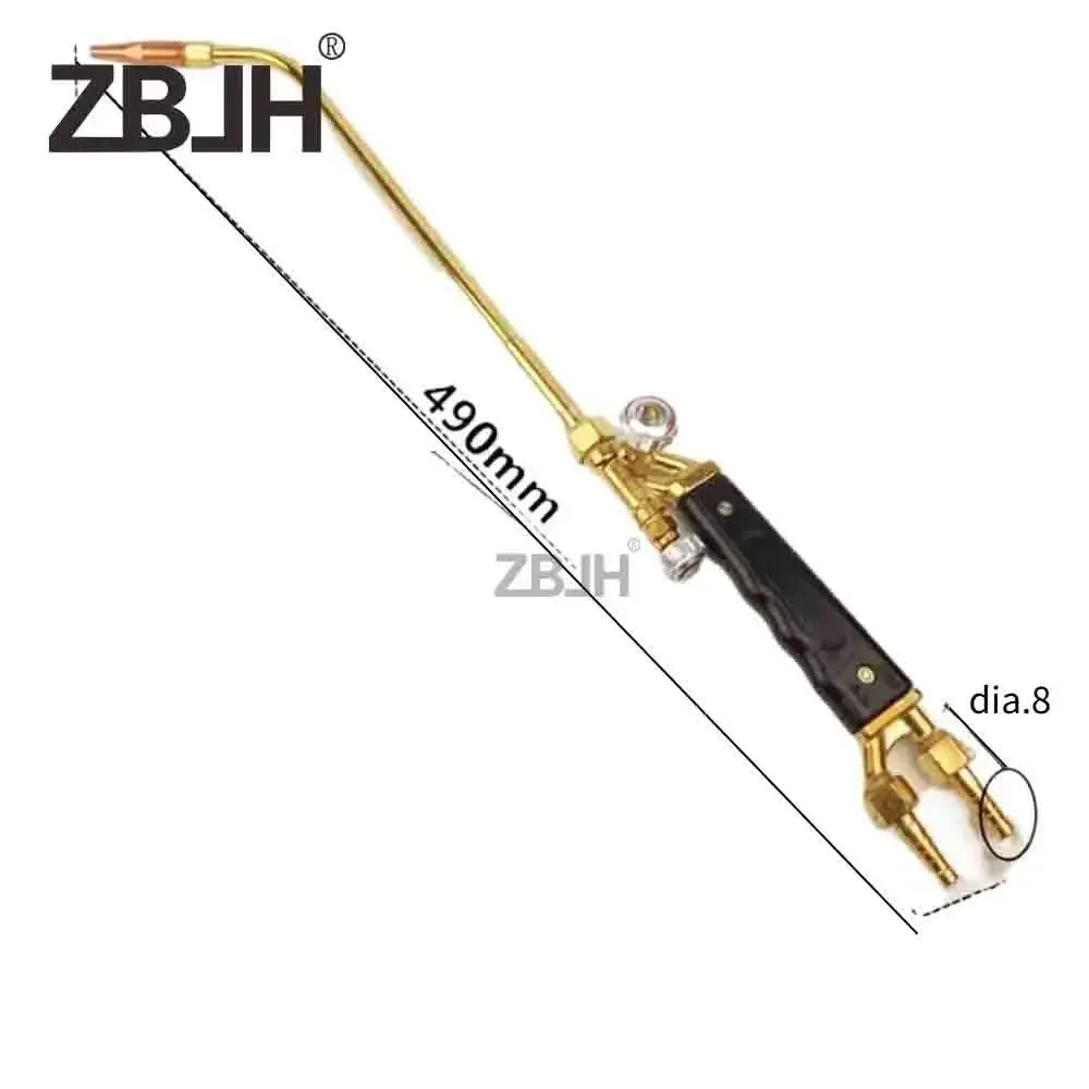 

H01-12 Injection Type Welding Torch, 49cm Oxy-Acetylene & Propane Welding Gun with 1 PC Welding Nozzle