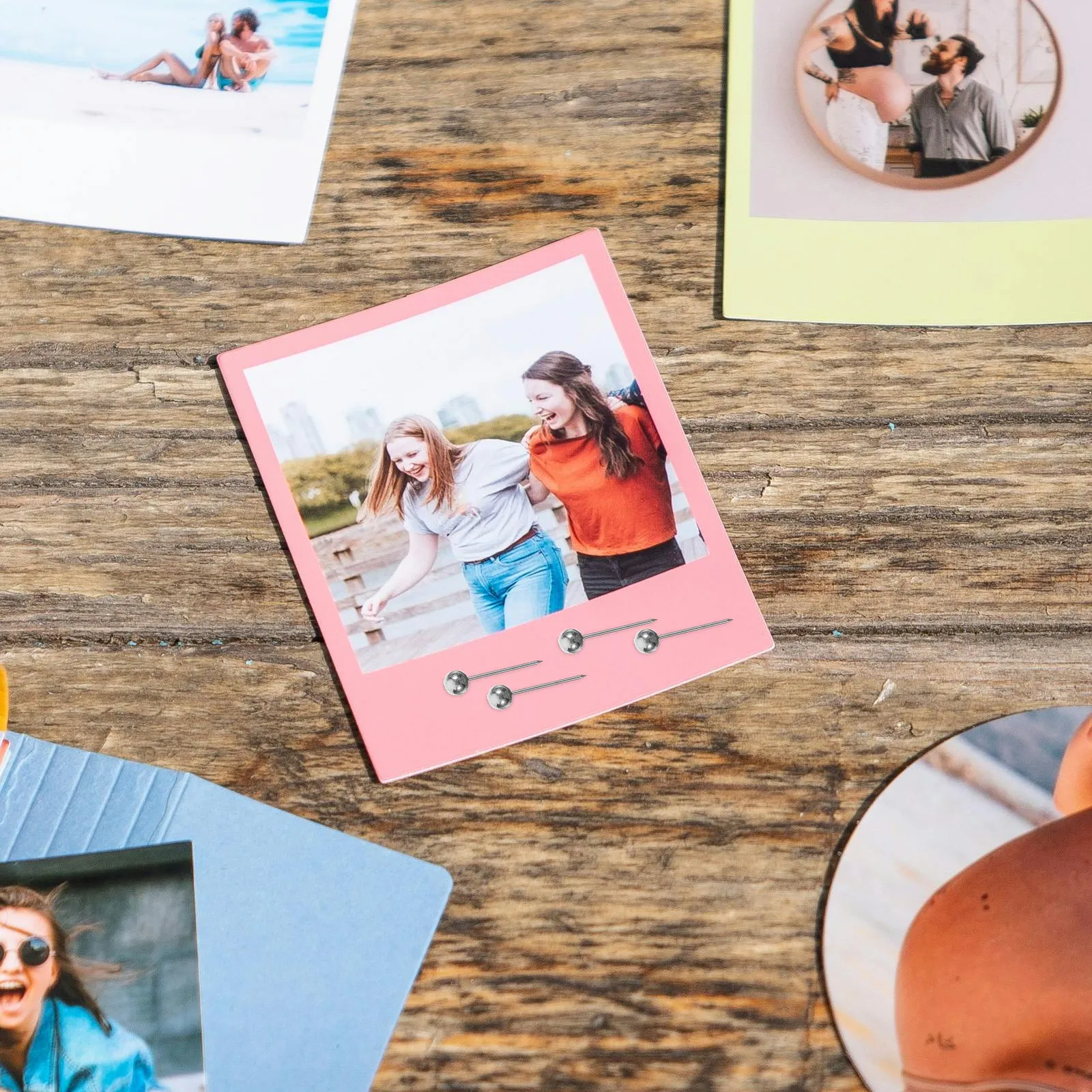 

200Pcs Heavy Duty Plastic Push Pins Round Head Ball Pushpins for Maps Cork Board Calendars Photos Decorative Small Pins