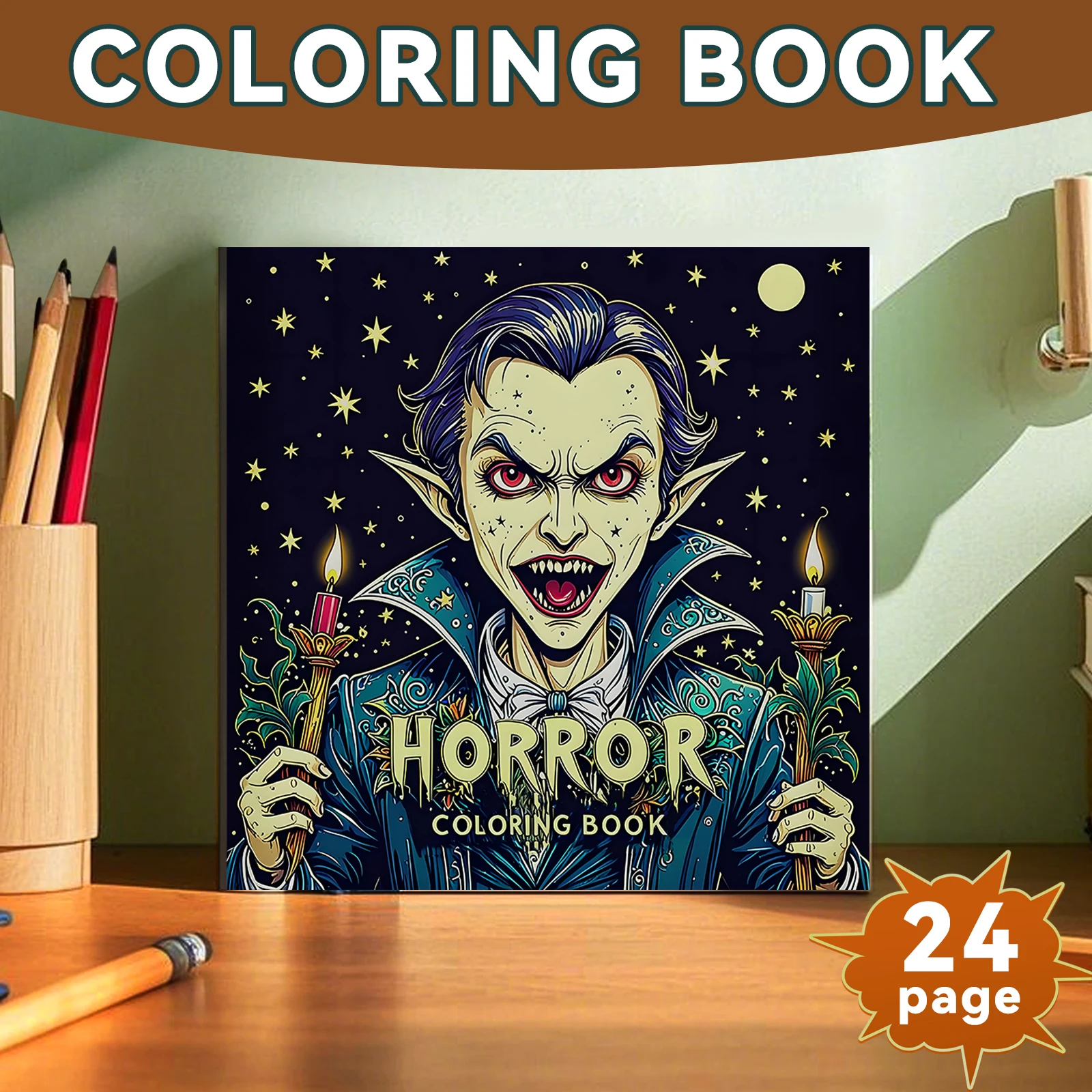 Halloween HORROR Coloring Book Spooky Cutie Coloring Book for Adults and Teen Featuring Adorable Creepy Creatures Painting Gift