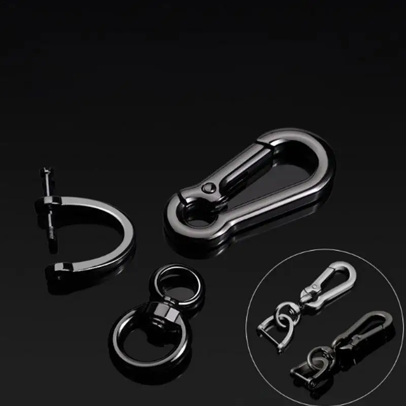 Key D Ring Car Keychain D Shape Quick Release Anti-Lost Stainless Steel Keychain Accessories Hand Bag Car Fob Craft Jewelry