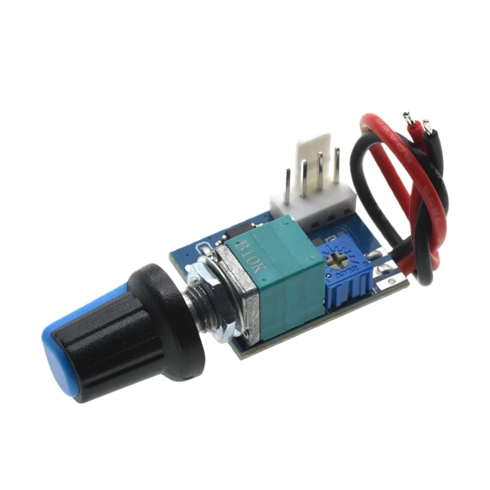 Geräuschloser 12V PWM-Lüfterdrehzahlregler – 4-Pin kleiner Leistungsregler für PC-Gehäuselüfter – Detail 1