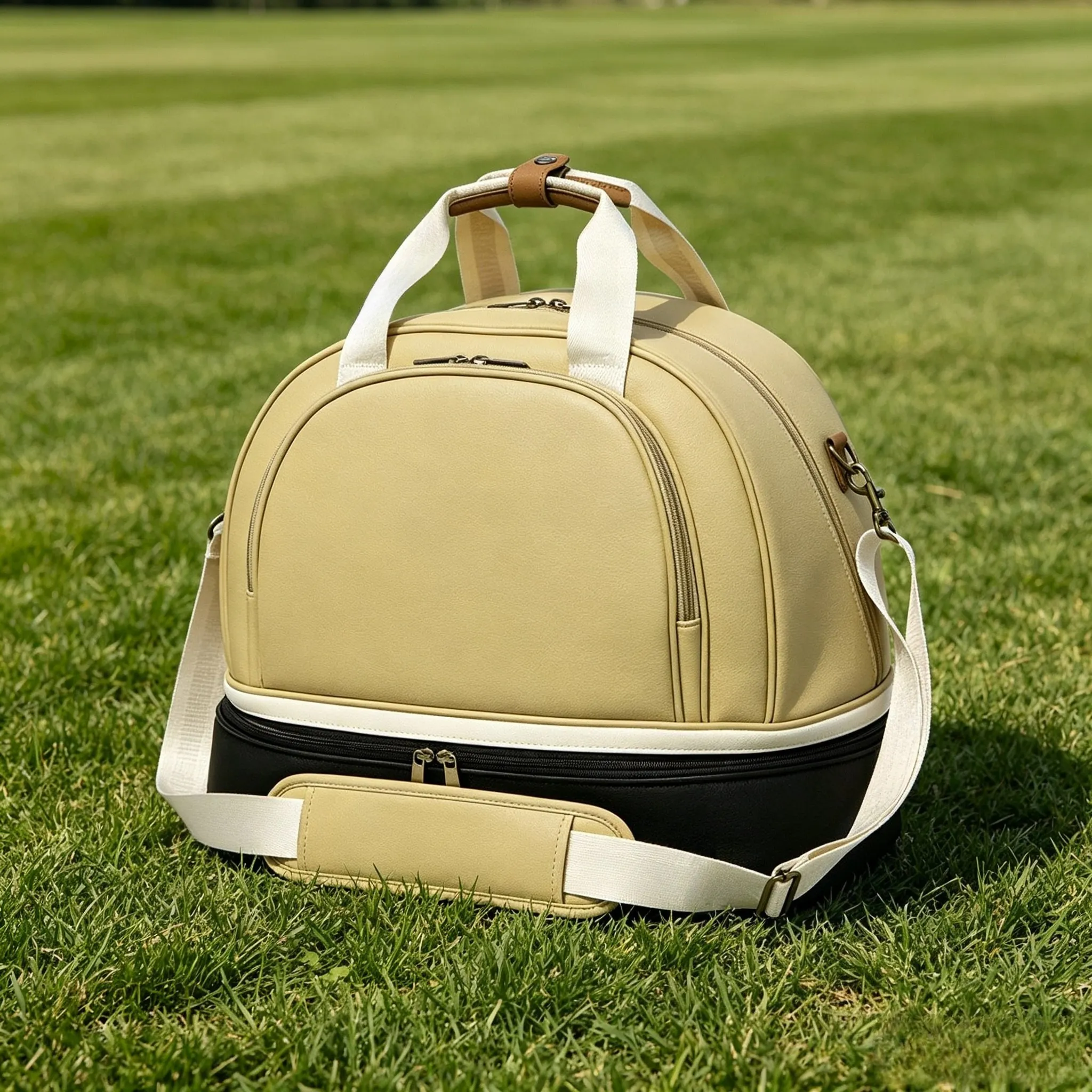 2026 Korean Style Unisex Golf Clothing Bag Double‑Layer Large Capacity Fashion Sports Handbag
