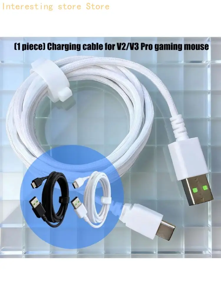 USB to Type C Mouse Charging Cable Data Line Replacement Wire for V2 /DeathAdder /Basilisk Mouse 55KC