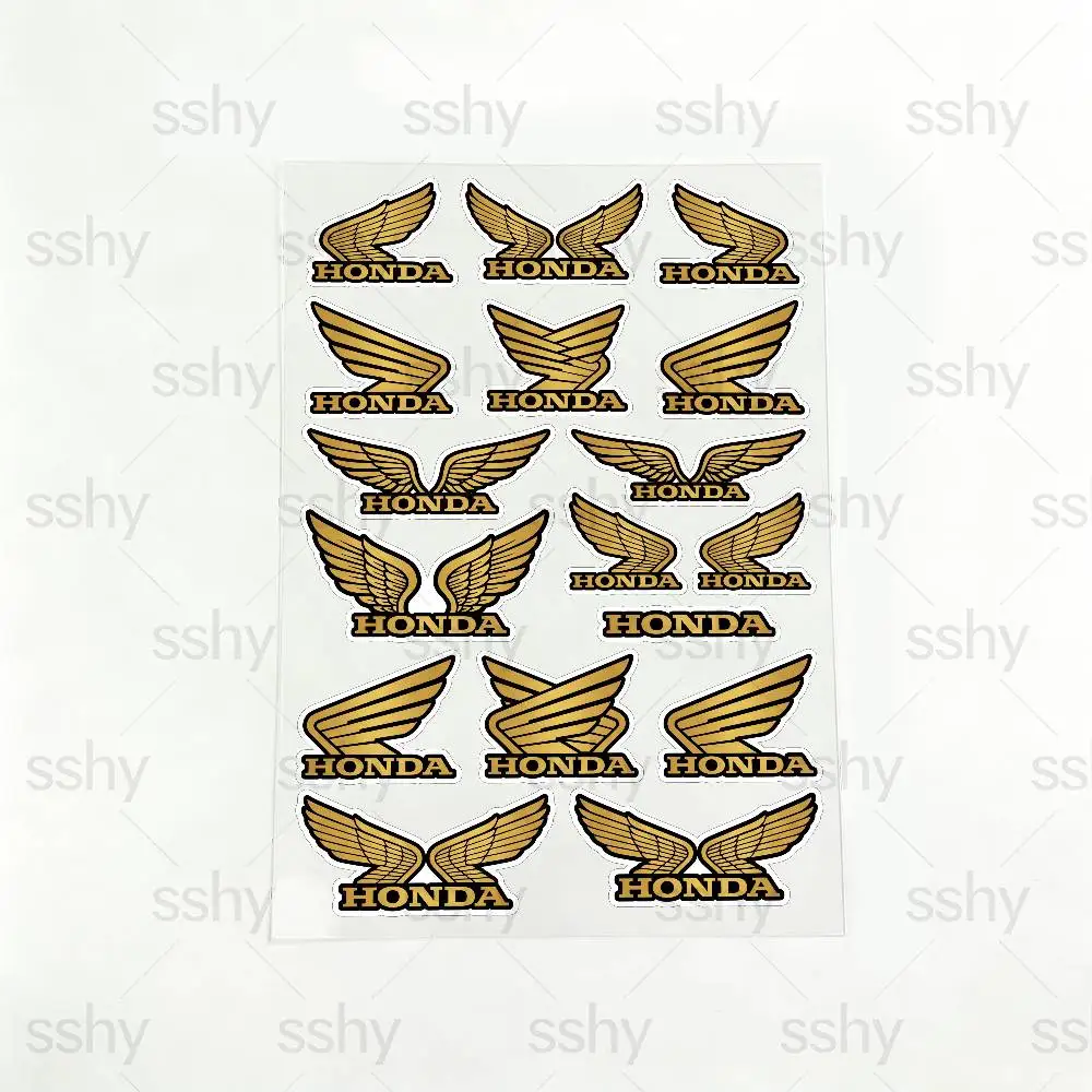 

FOR HONDA HRC H WING Reflective Motorcycle Stickers Waterproof Vinyl Decals for Motorbike Helmet Fuel Tank Bike
