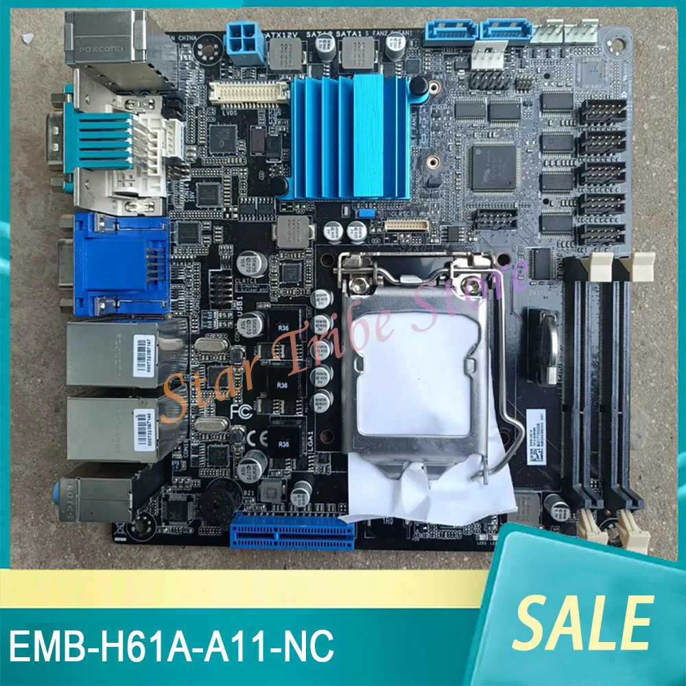 EMB-H61A-A11-NC Industrial Control Motherboard 17x17 1155 Dual Gigabit Ethernet DDR3