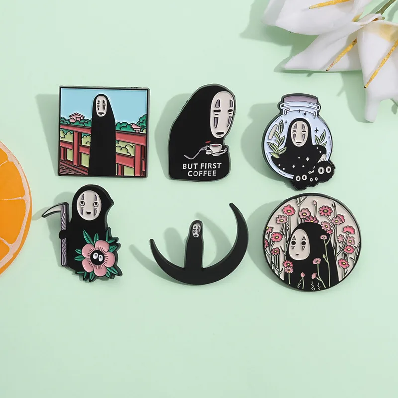 Character Brooch Cartoon Little Girl Shape Metal Badge Small Gift Wholesale Bag Pins and Badges Backpack Accessories Lapel Pin
