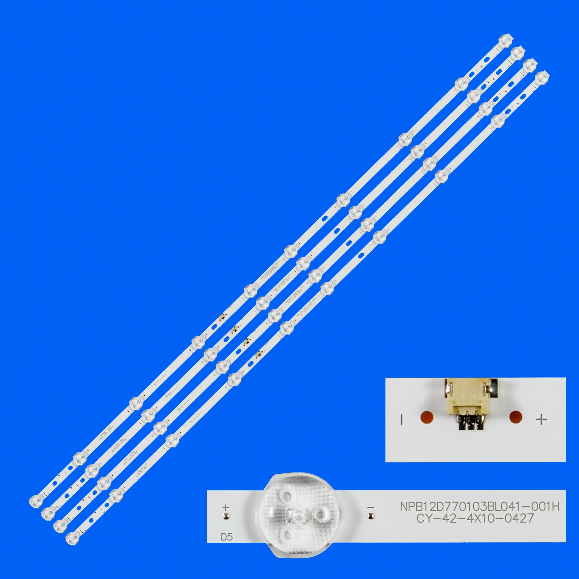 Pasek podświetlenia LED do PRESTIGIO PTV43SN02Y POLARLINE 43PL51TC-SM 43PU11TC-SM Asano 43LU8030S TVT-C43NTKS CY-42-4X10-0427