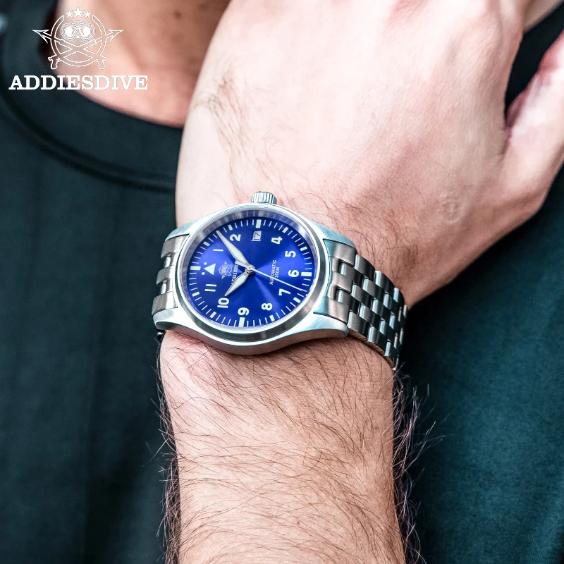 

ADDIESDIVE Men's Automatic Watches Sapphire Glass 200m Waterproof Super Luminous Stainless Steel Wristwatch Mechanical Watch