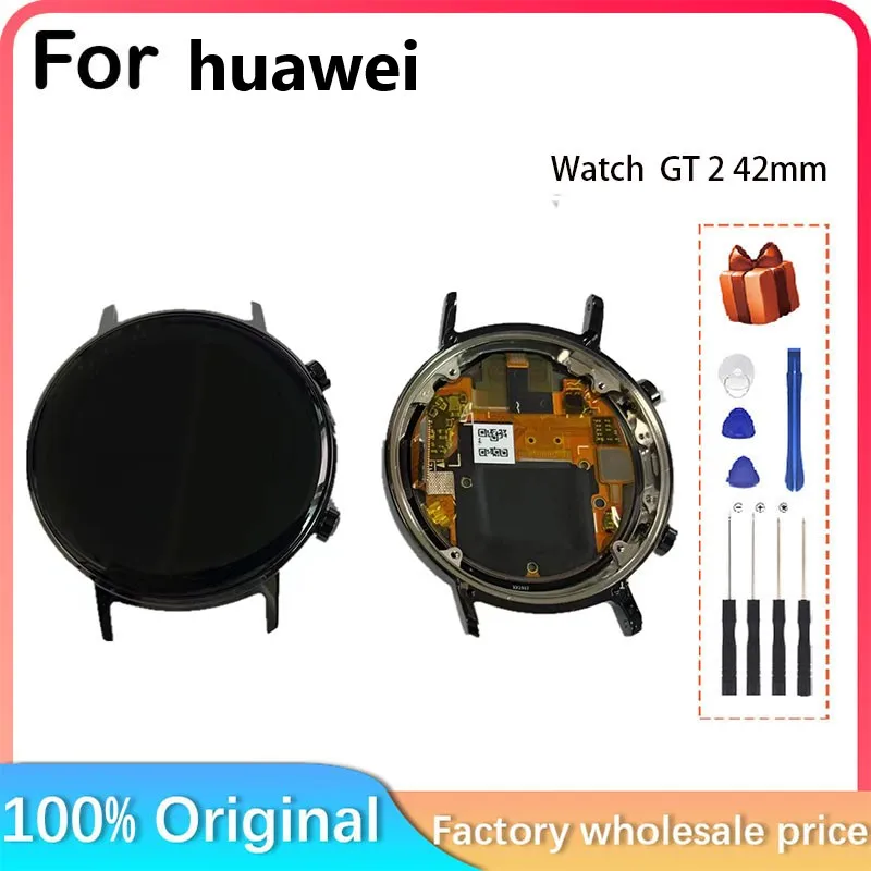 For HUAWEI Watch GT 2 LCD display + touch screen GT2 42mm LCD For HUAWEI Watch GT 2 DAN-B19 LCD display AMOLED display 42mm