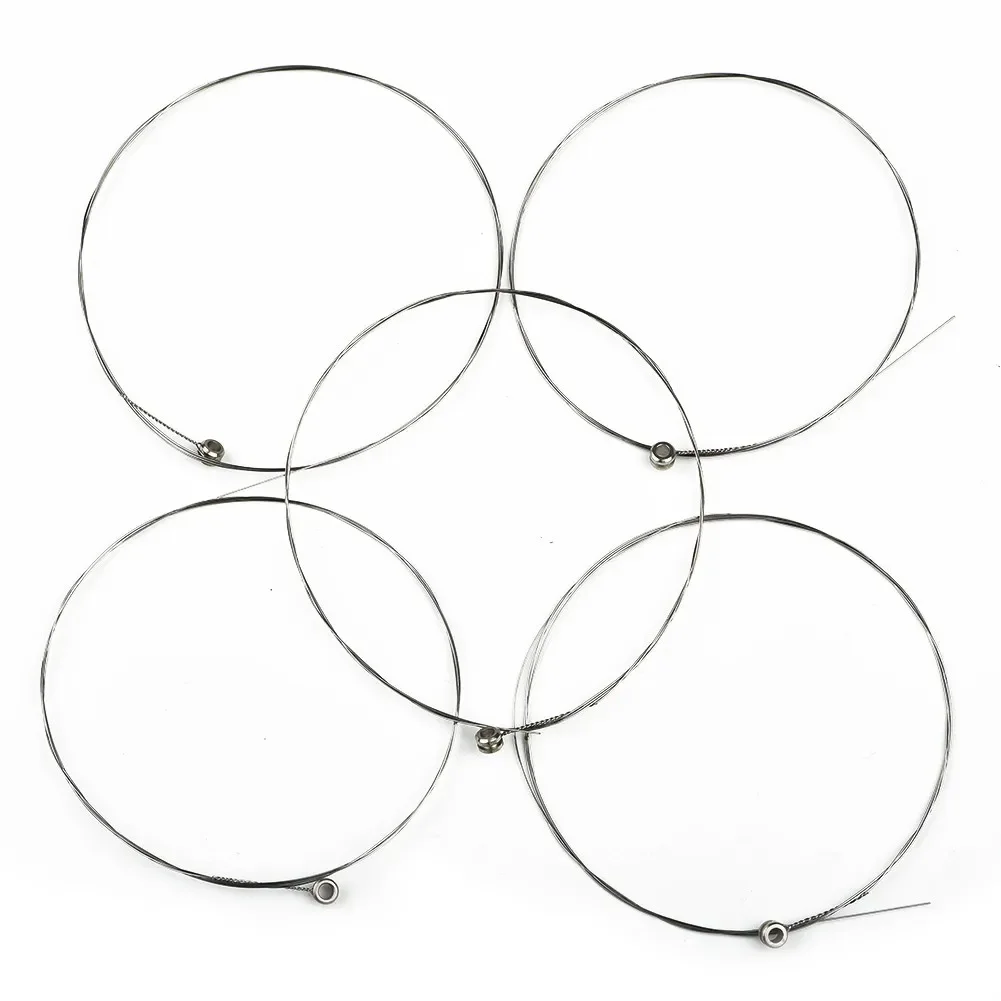 High Quality Single Guitar Strings Silvery 1st E 5 Pcs Acoustic Bass Gauges .012 Guitars Top Musical Instrument