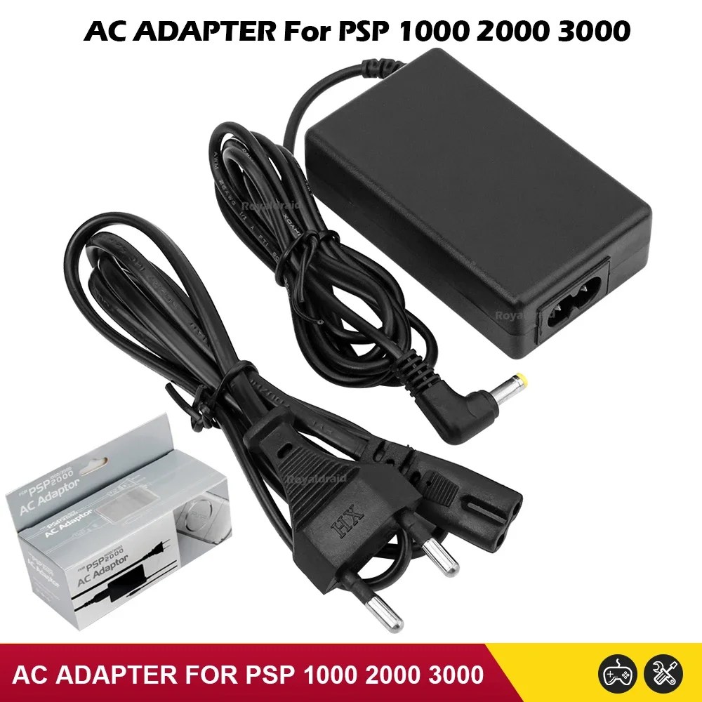 NEW EU US Plug For PSP Charger 5V AC Adapter Home Wall Charger Power Supply Cord for PSP 1000 2000 3000 Game Console Accessorie