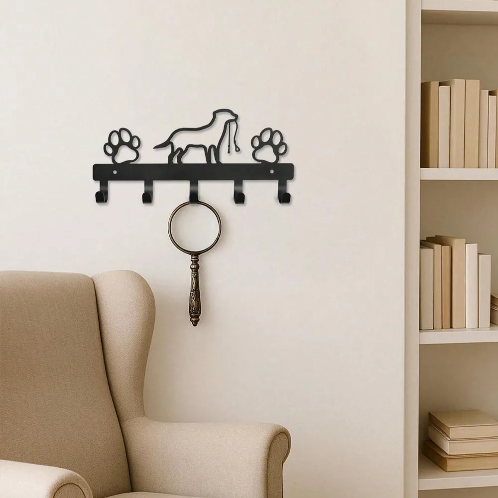 ตะขอแขวนผนังรูปสัตว์โลหะสีดำแบบเดี่ยว พรีเมียม - ที่แขวนเสื้อโค้ทและหมวกที่ทนทานสำหรับแจ็คเก็ต กระเป๋า หมวก - ของตกแต่งบ้านที่หรูหราสำหรับห้องนั่งเล่น