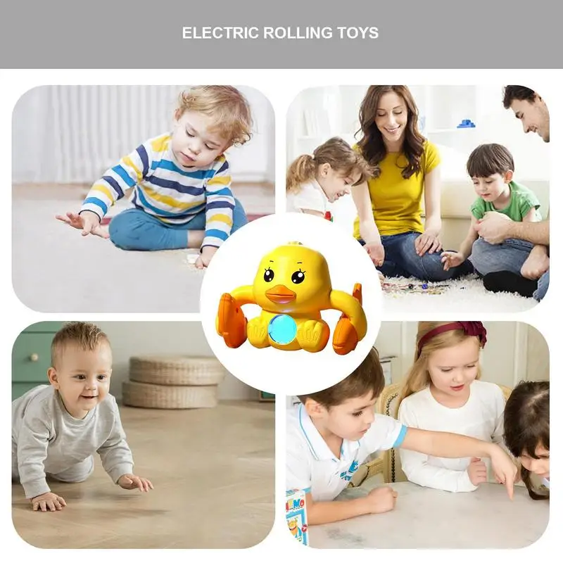 Crawling Cartoon Toy Animal Shape Sensor Toy With Sound And Light Funny Crawling Guide For Fine Motor Skills For Courtyard