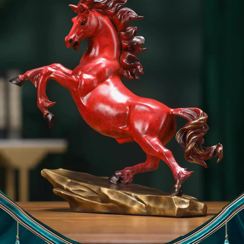 

Bronze horse ornament home entrance office decoration housewarming opening handicraft gifts