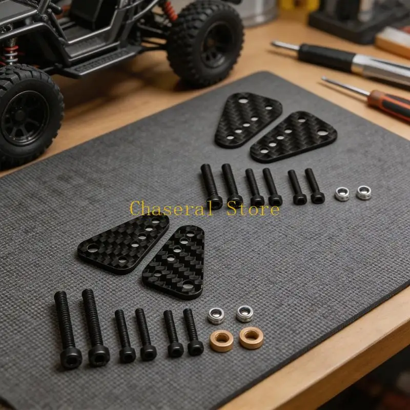 E7CE High Performances Car Double Shock Tower Carbon Fiber Reinforced for MK07 JK07