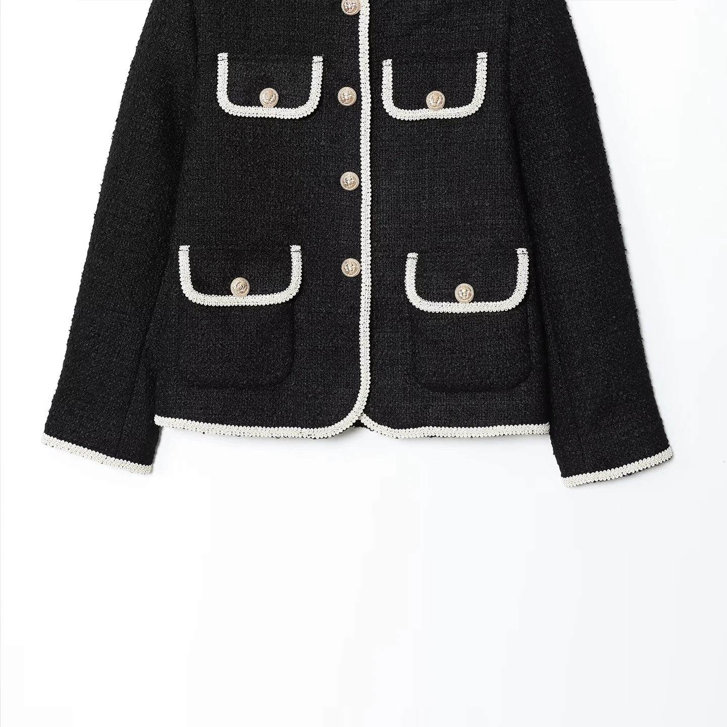 

Faionable Personali Match All Daily Circle Velvet Coat Women's Commute Sle Polyester Fabric Long Sve round Ne Butt...