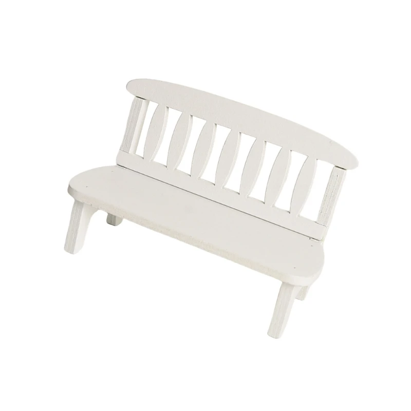 

Handcrafts Miniature Park Chair For 1/12 Doll House Accessories Antique Garden Chair Model Figure For Scene Setting 15UB