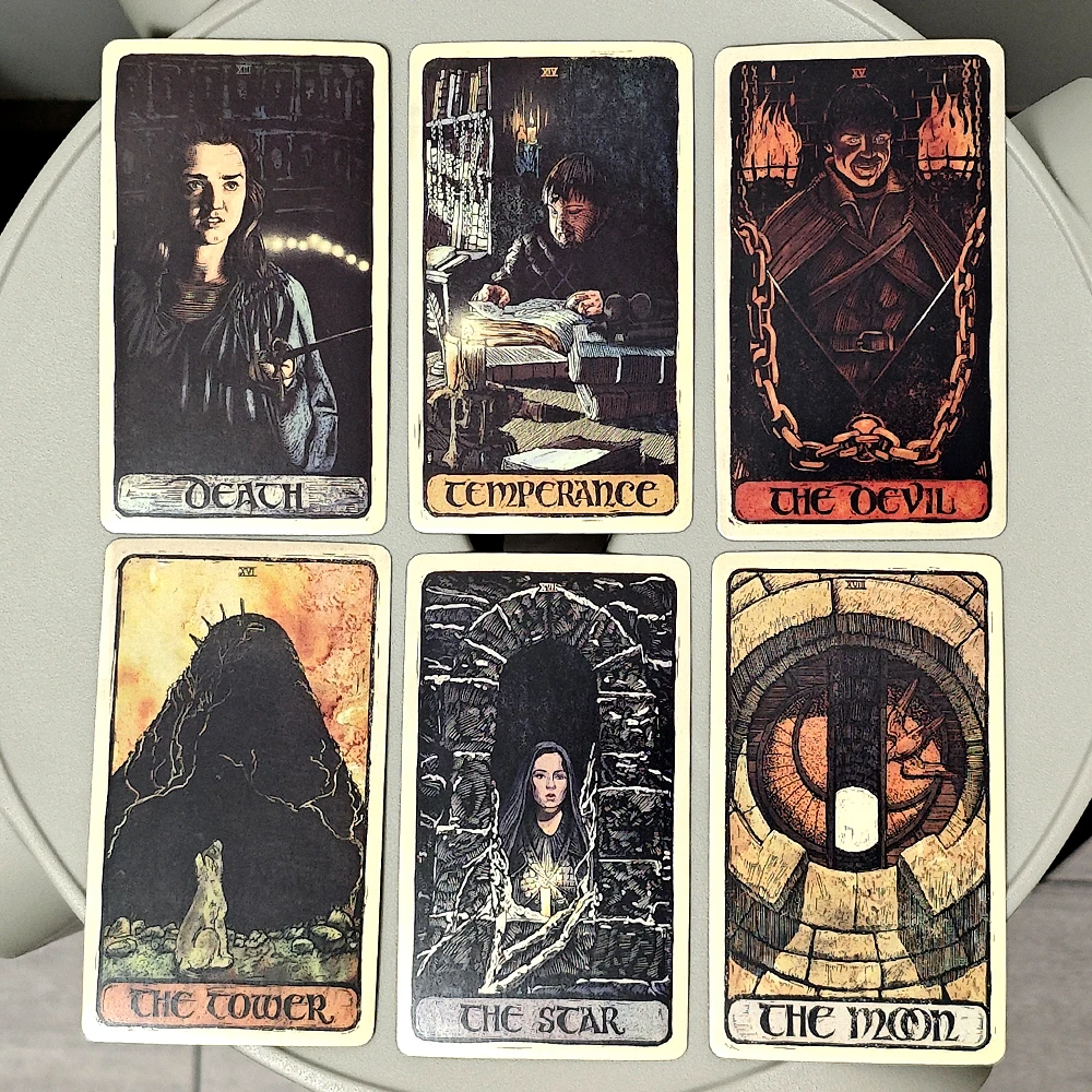 10.3*6cm GOT Game of Thrones Tarot Deck, 78 Gorgeously Illustrated Cards