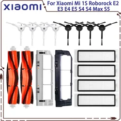 Piezas de filtro de cepillo lateral principal, accesorios para Xiaomi Mi 1S, SDJQR01RR, SDJQR02RR, SDJQR03RR, Roborock E2, E3, E4, E5, S4, S5, S50, S6 Max