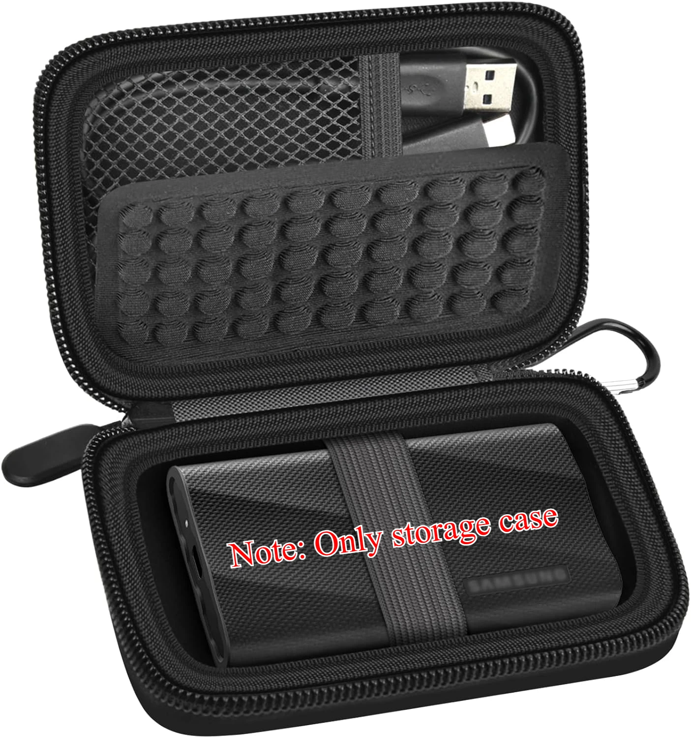 (CASE ONLY) Case Compatible with Samsung T9/ T7/ T7 Shield Portable SSD 1TB 2TB 4TB External Hard Drive, Storage Travel Carrying