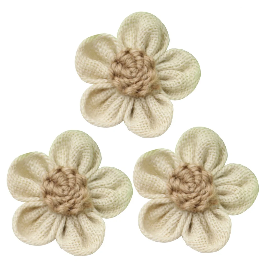 

10Pcs Burlap Lace Flowers Jute Rose Vintage Rustic Wedding Party DIY Craft Decoration Rustic Home Vintage Hessian Flowers