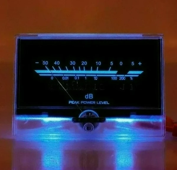 High Precision VU Level Meter Amplifier with Backlight Audio Meter P-134 Gallbladder Machine Fever DB Meter Head