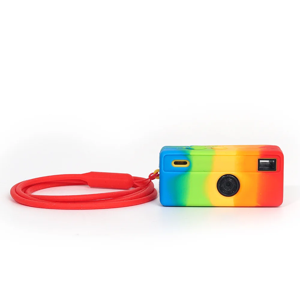 Solid Color Silicone Case For Kodak-1987 Mini CCD Digital Camera Case Protective Cover Wear-Resistant Soft Case Accessories