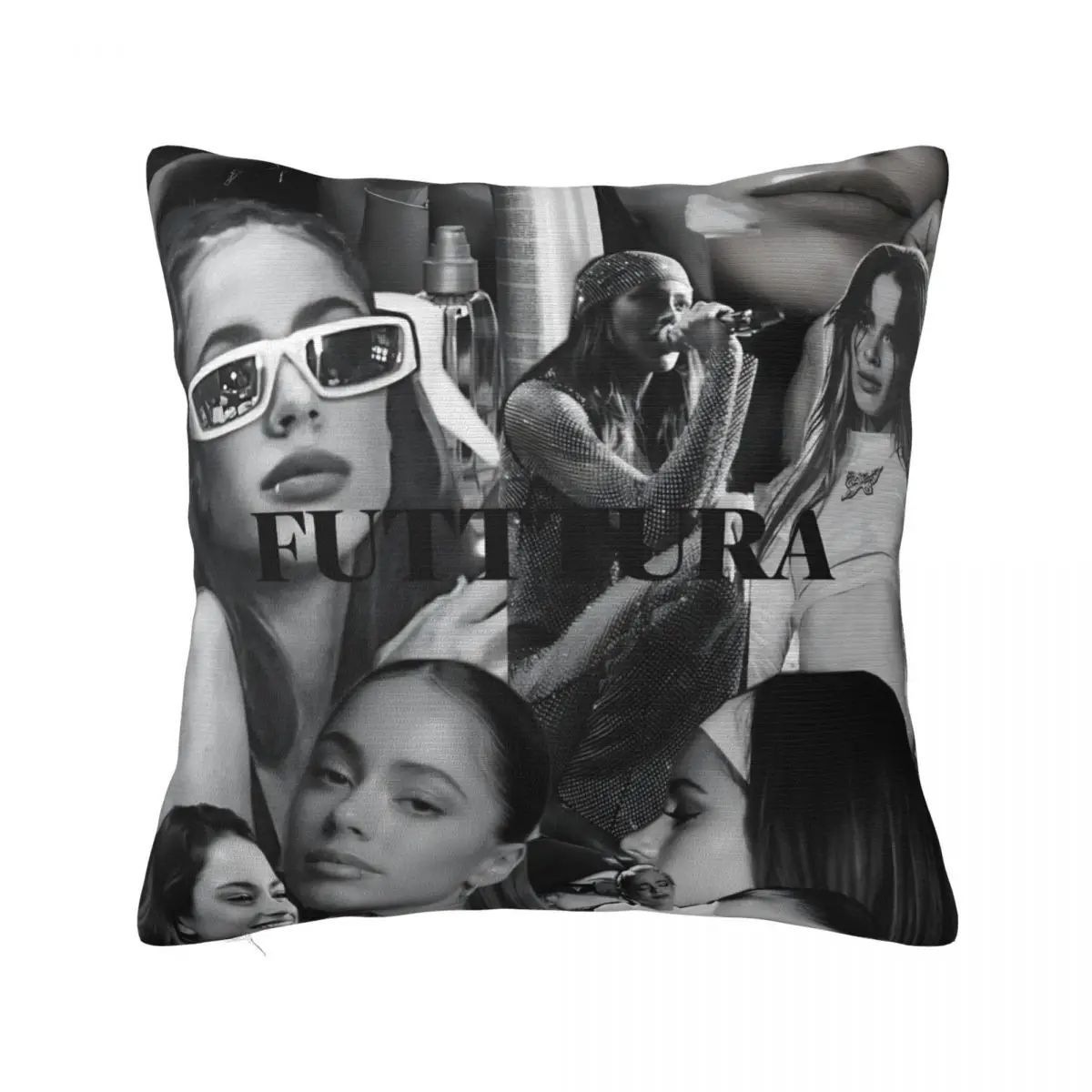 TINI STOESSEL Futttura Album Pillow Cases Singer Cushion Covers Vintage Polyester Decor Throw Pillow Case Cover for Home 40*40cm