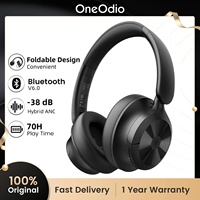 OneOdio A1 PRO Wireless Headphones Bluetooth 6.0, Hybrid ANC 38dB, 40mm Drivers, AI ENC, 70H Battery for Gaming/Music/Work