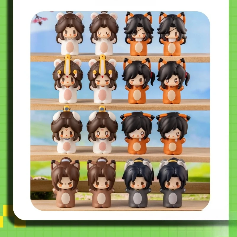Genuine Heaven Official'S Blessing Tian Guan Ci Fu Anime Fingertip Cute Pet Series Blind Box  Hua Cheng Xie Lian Dolls Kids Gift