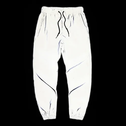 Pantalones informales reflectantes de noche para hombre, pantalones de monopatín a la moda con cintura elástica, ropa de calle, pantalones de chándal para correr Harajuku de Hip Hop para hombre